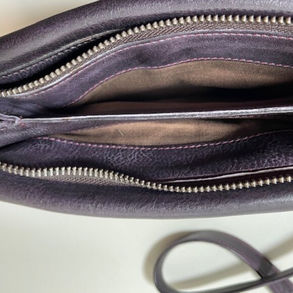 Latico Avalon Leather Crossbody Bag in shade Eggplant - Picture 4 of 6